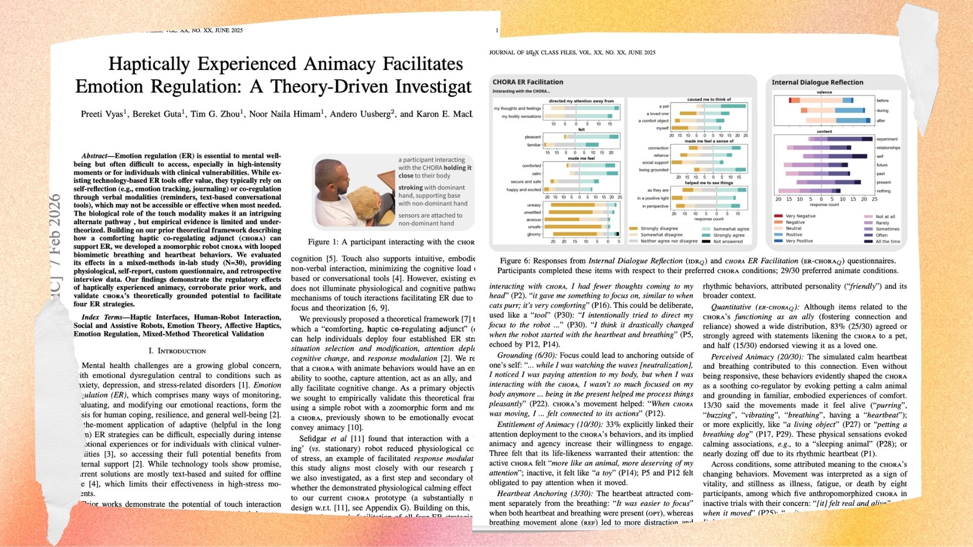 Affiliative Touch & Emotion Regulation